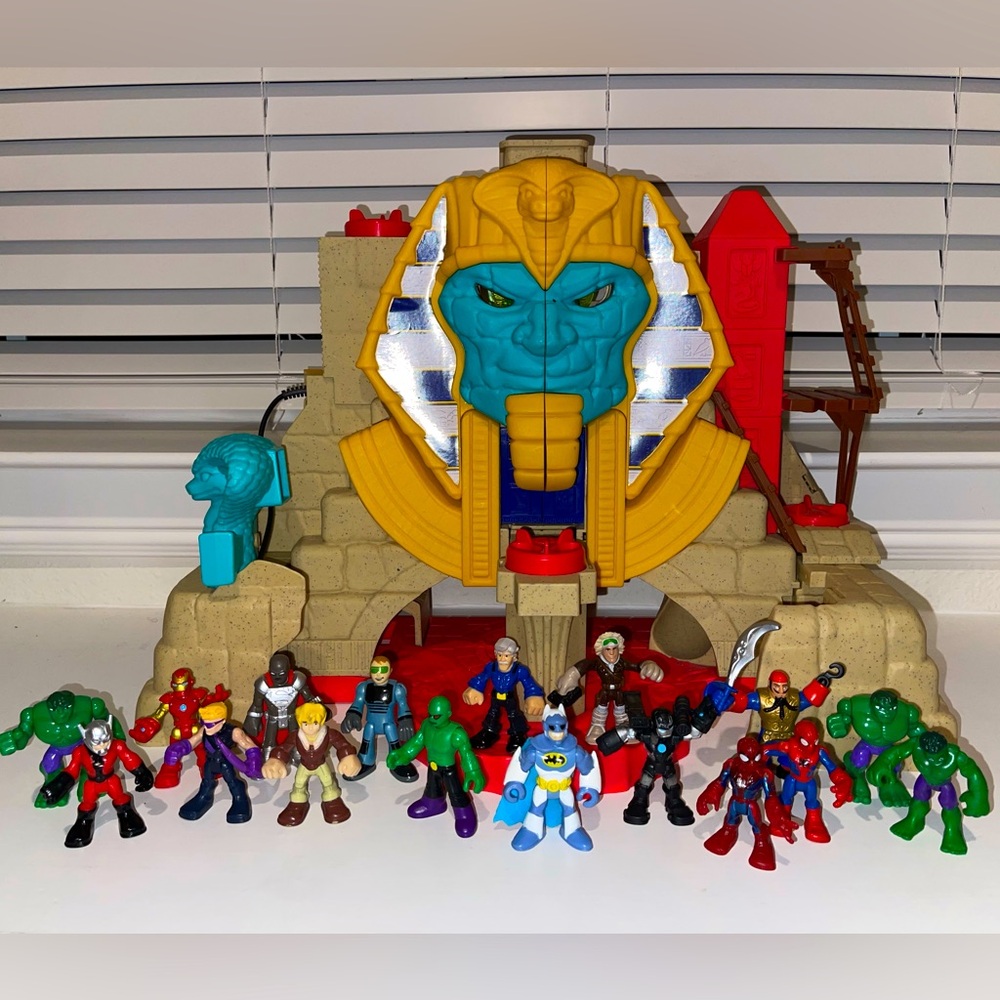 Imaginext Egypt Lot SERPENT STRIKE PYRAMID‎ + Figures Bundle